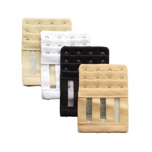 Fashion Women Bra Extension Buckle 4 Hook 3 Rows Adjustable Intimates Lengthened Bra Extenders