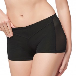 New Fashion Women Control Panties Butt Lifter Mesh Elastic Waistband Solid Bodycon Sexy Shapewear Lingerie Black/Khaki