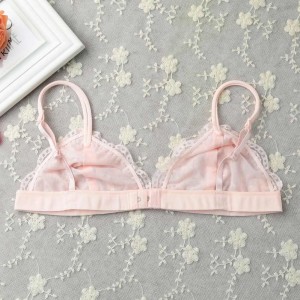 New Sexy Women Lace Gauze Bra Push Up 3/4 Cup Hook-and- Eye Breathable Ultra-thin bra