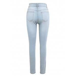 New Sexy Women Skinny Denim Jeans Classic High Waist Washed Slim Pants Tights Pencil Trousers Dark Blue/Blue/Light Blue
