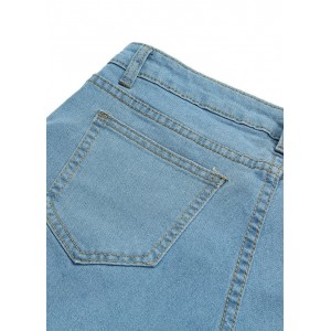 Sexy Women Splice Wide Leg Denim Pants Sheer Mesh Stars Print High Waist Loose Pants Jeans