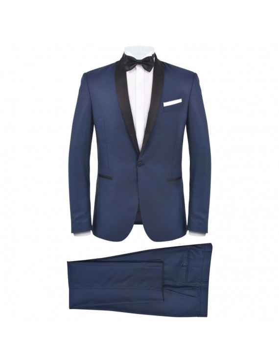  2 pcs. Evening suit Black Tie Smoking Men's size 46 Navy