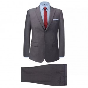 2 pcs. Business suit for men Grey Gr. 46