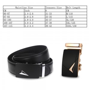 Fashion Modern Design Leather Strap Belt Business Casual Zinc Alloy Automatic Buckle Male Trousers Waistband for Men Girdle Wide Waist